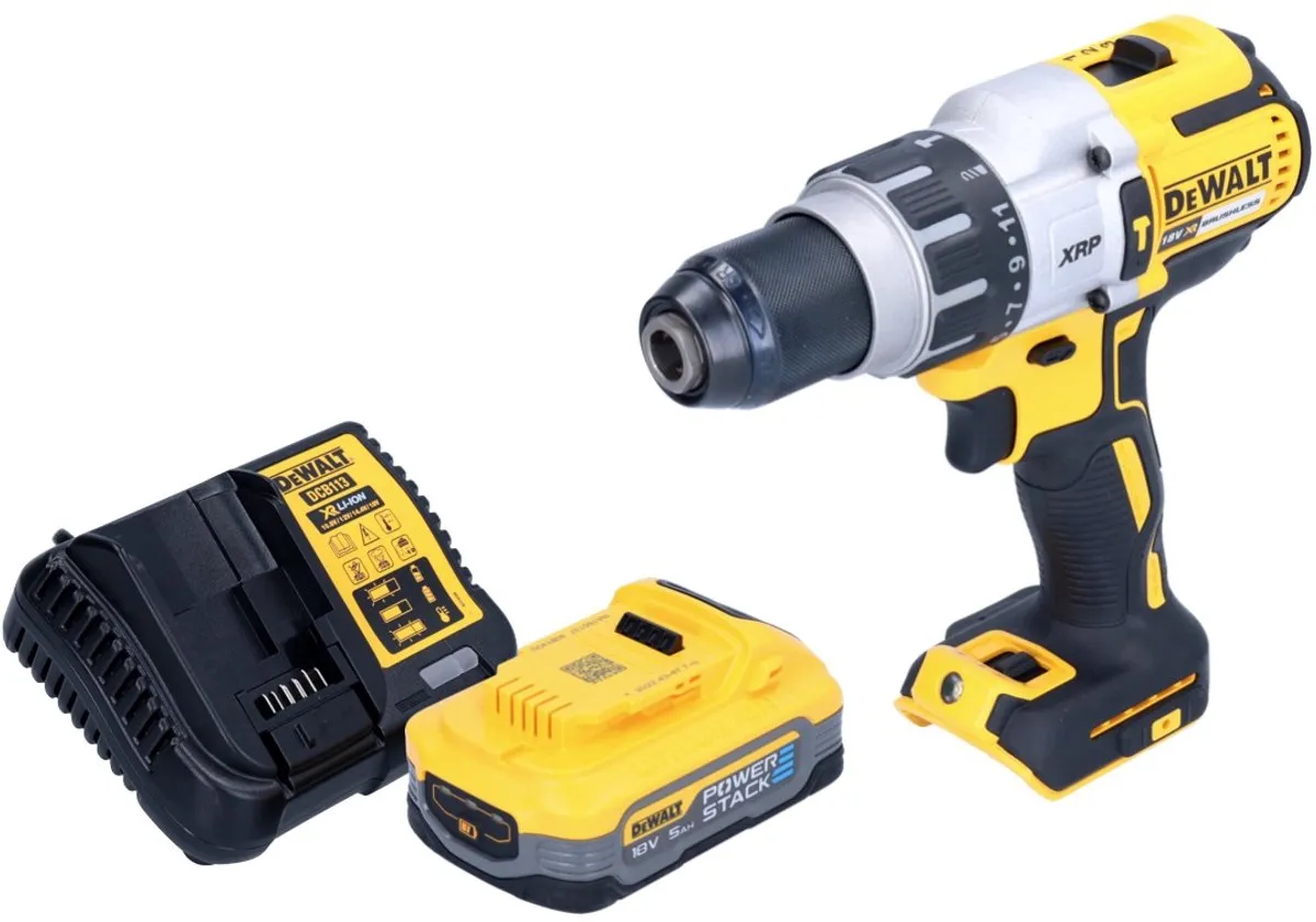 DeWalt DCD996H1 Klopboormachine 18V 95Nm - Powerstack 5.0Ah + Lader