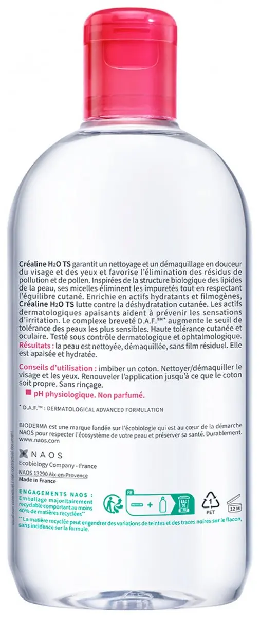 Bioderma Créaline H2O Micellair Water 500ml