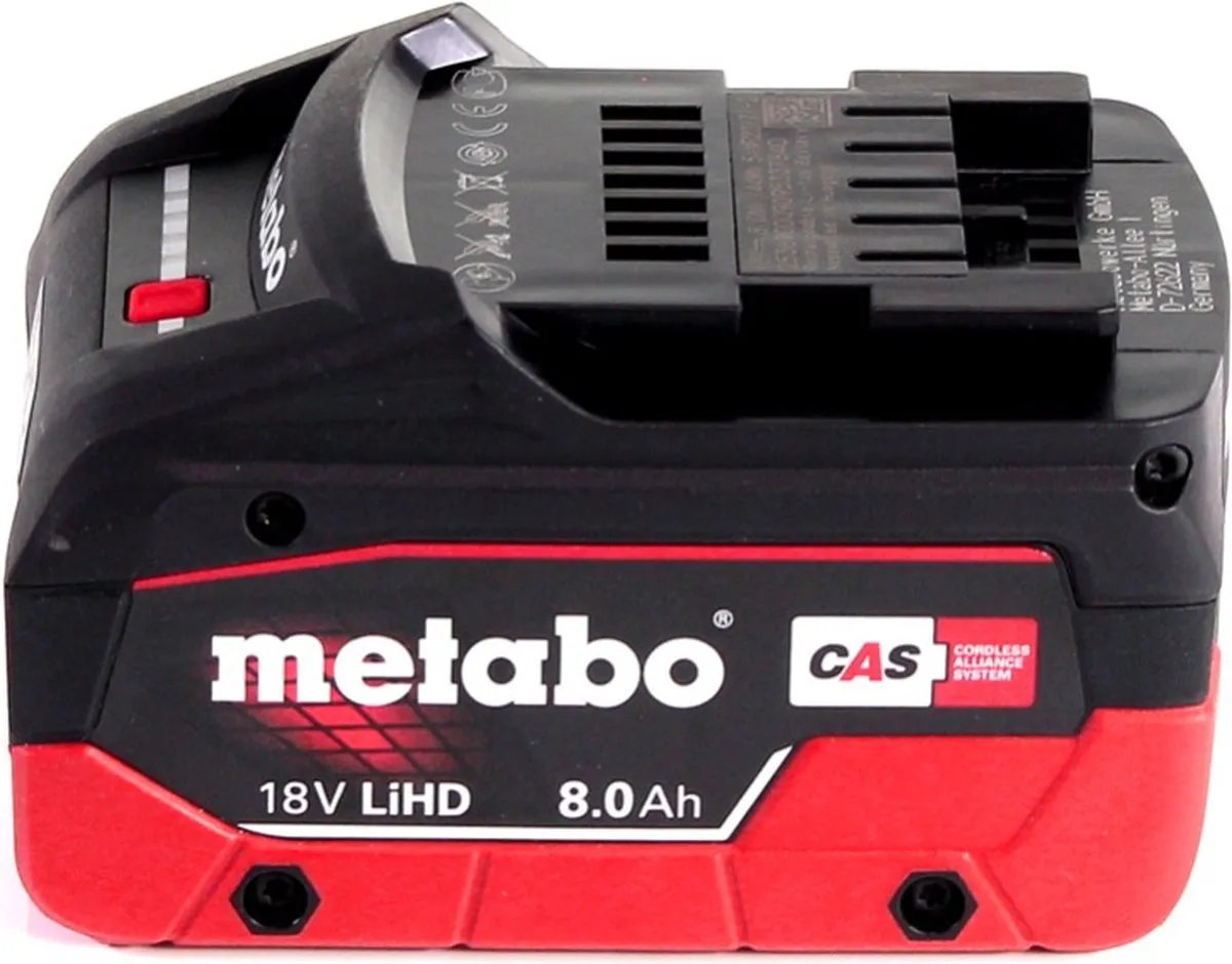 Metabo 18V LiHD Accu Basisset 8,0Ah - met Oplader ASC 145