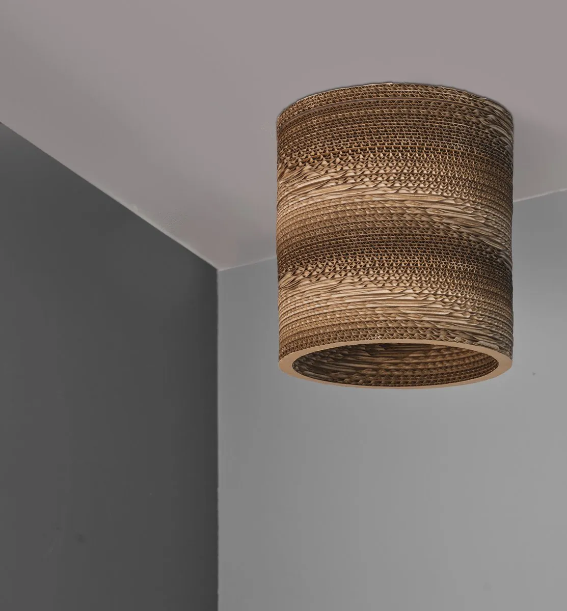 LEDVANCE Decor Karton Cilinder Tafellamp - E27 - Ø25cm - Bruin