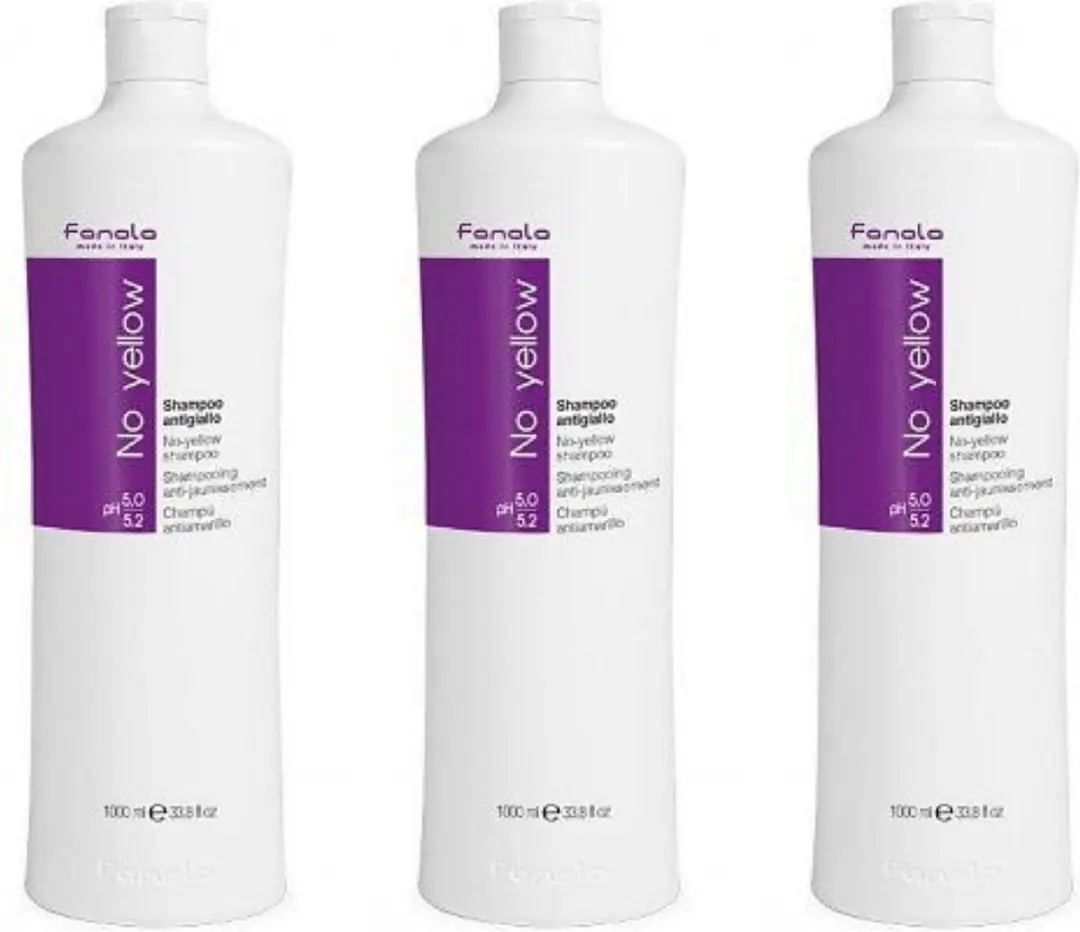 Fanola No Yellow Shampoo 3x1000ml