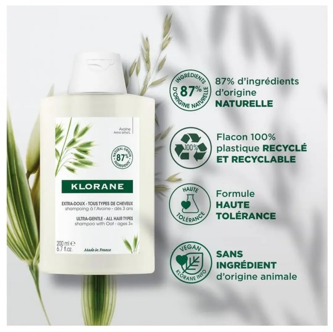 Klorane Unisex Shampoo 200ml