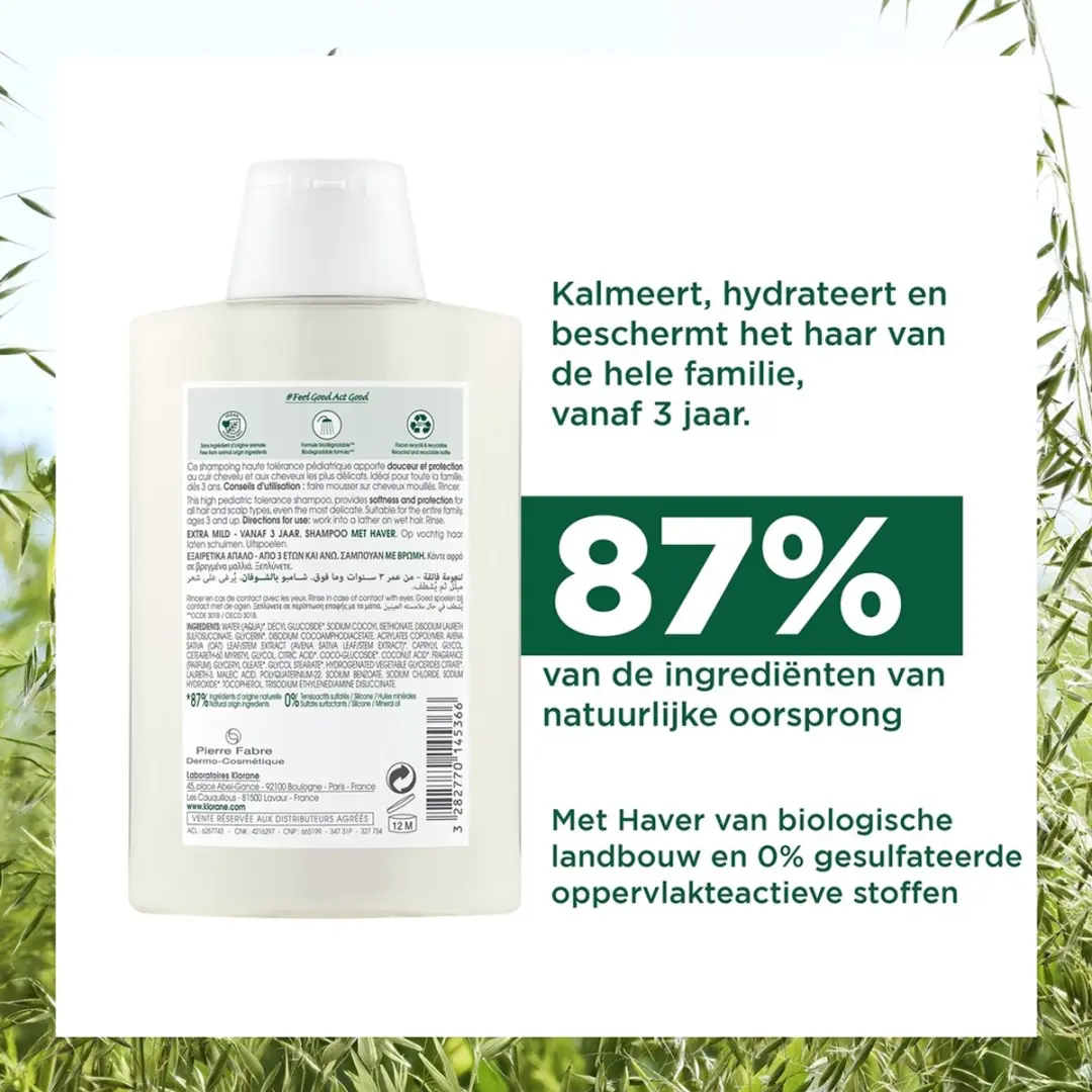 Klorane Unisex Shampoo 200ml