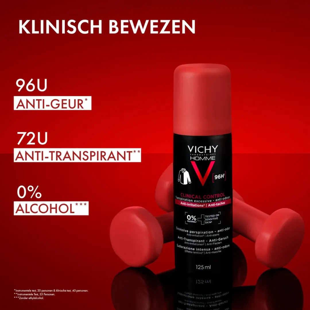 Vichy Homme Clinical Control Anti-Transpirant 96H - 125ml