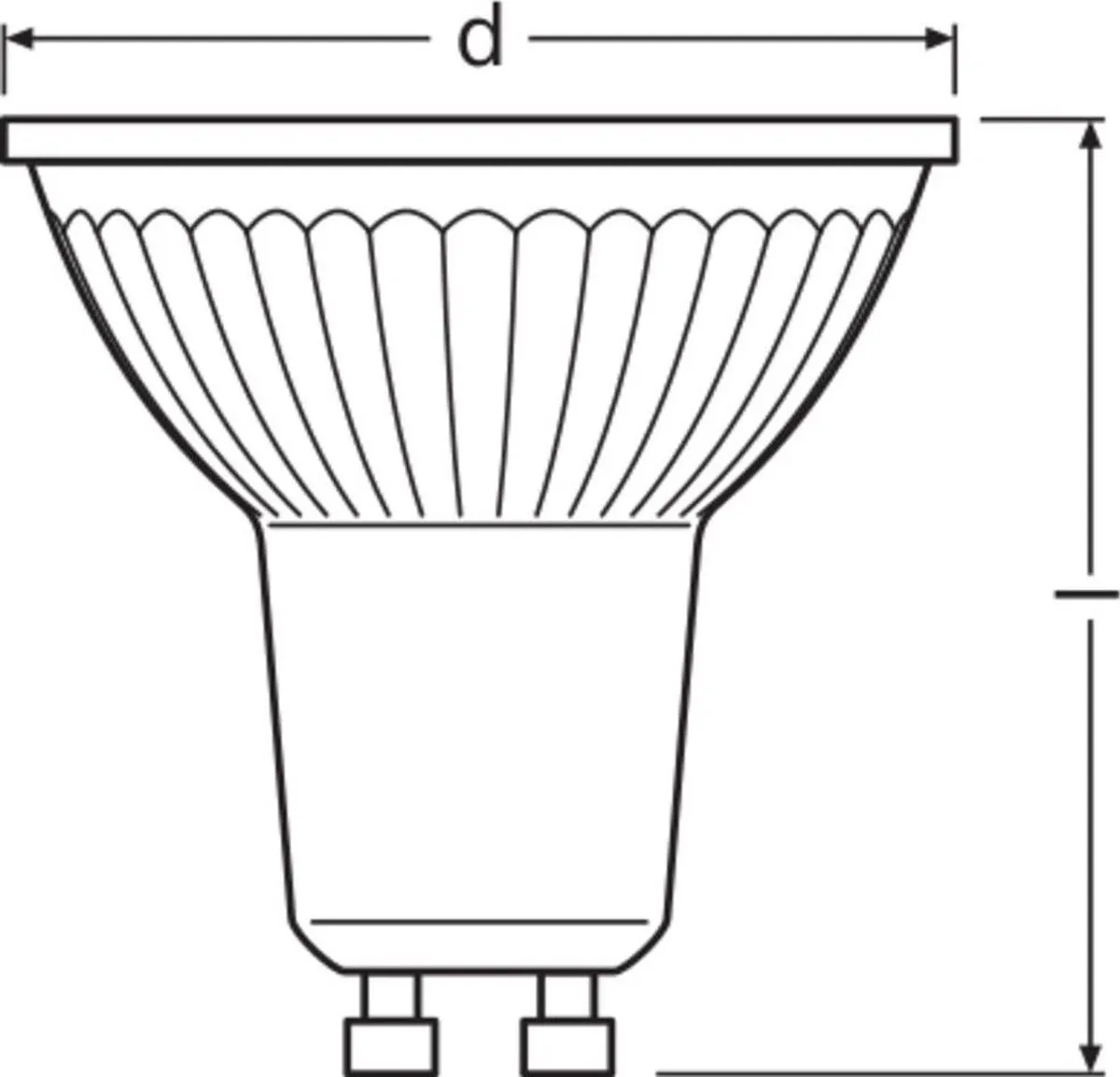 LEDVANCE PAR16 GU10 7W 575lm Warm Wit - 1 Stuk