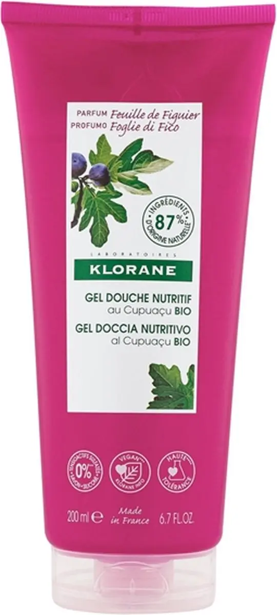 Klorane Douchegel BIO Cupuaçuboter 200ml - Vijgenblad