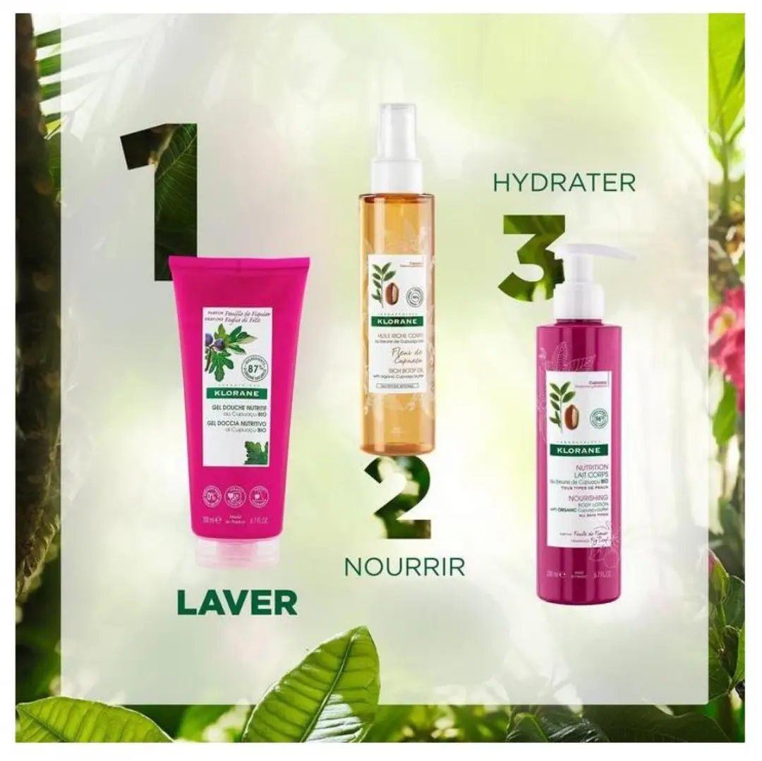 Klorane Douchegel BIO Cupuaçuboter 200ml - Vijgenblad - afbeelding 6 van 6