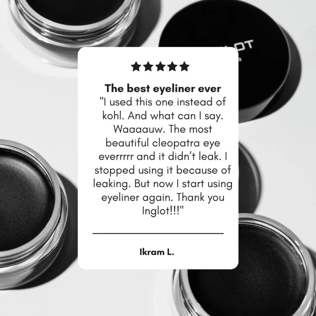 Inglot AMC Eyeliner Gel 77 - Zwart Waterproof 5.5g