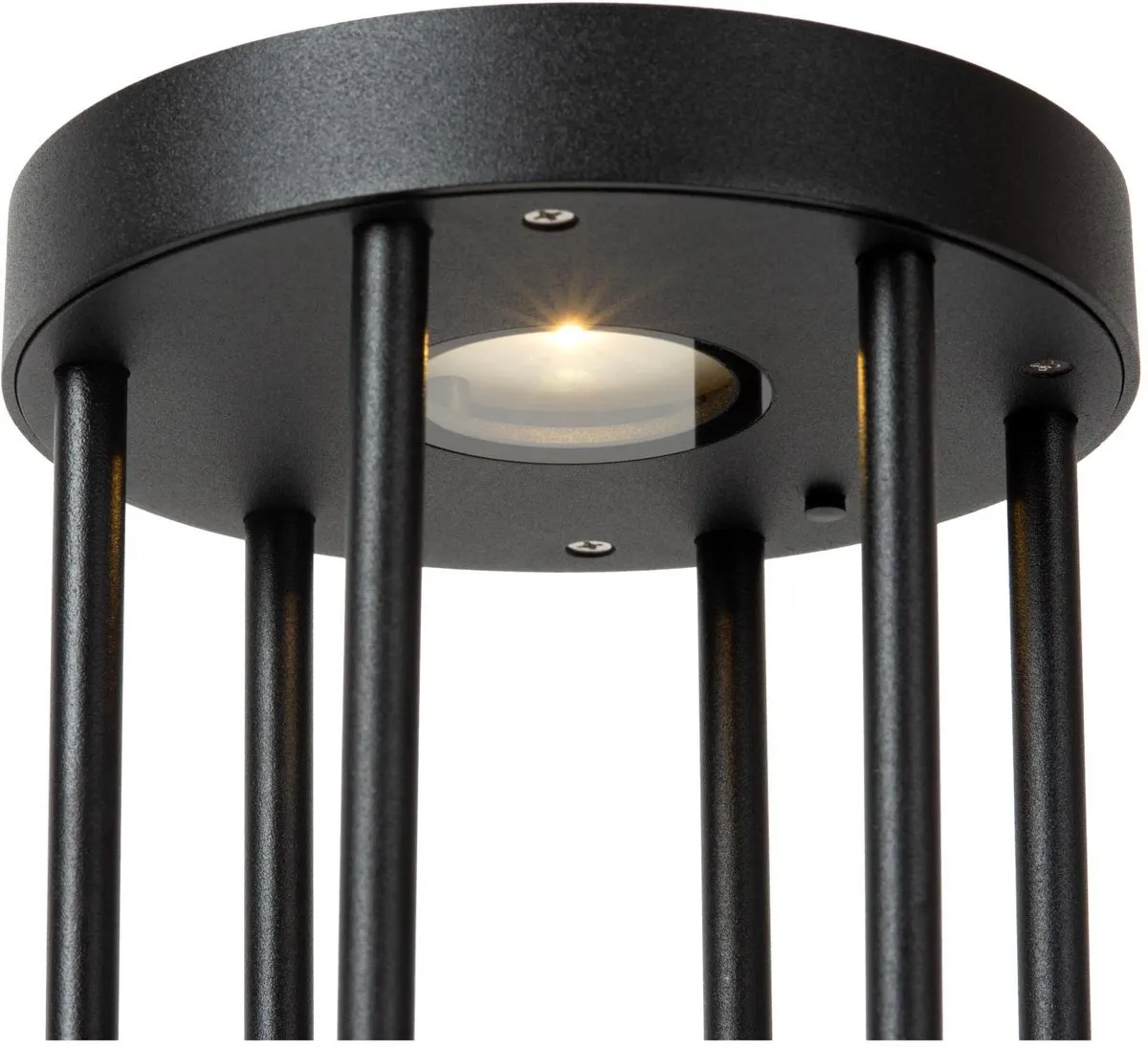 Lucide Jackson Sokkellamp - Zonne-energie 2W - Zwart - afbeelding 6 van 6