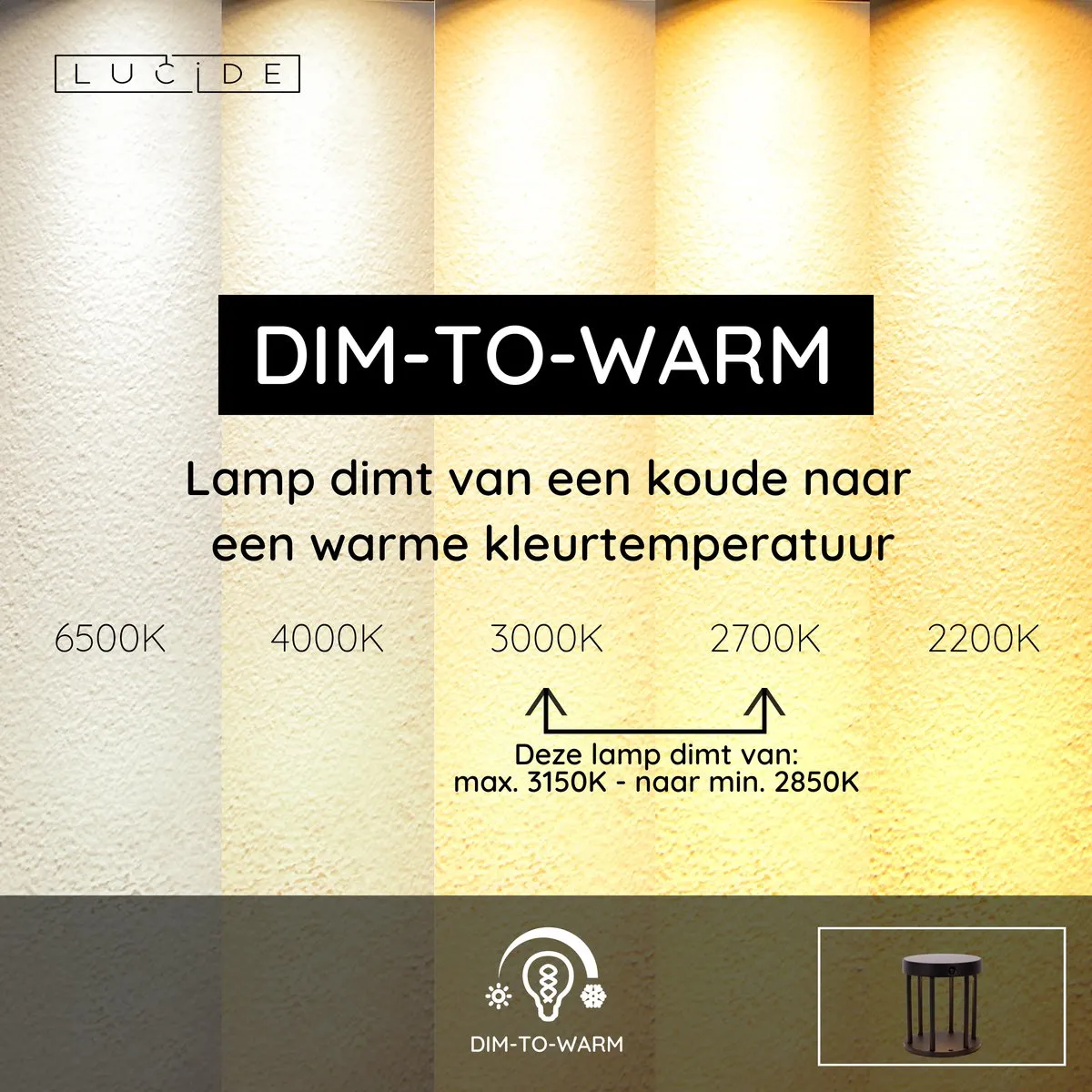 Lucide Jackson Sokkellamp - Zonne-energie 2W - Zwart