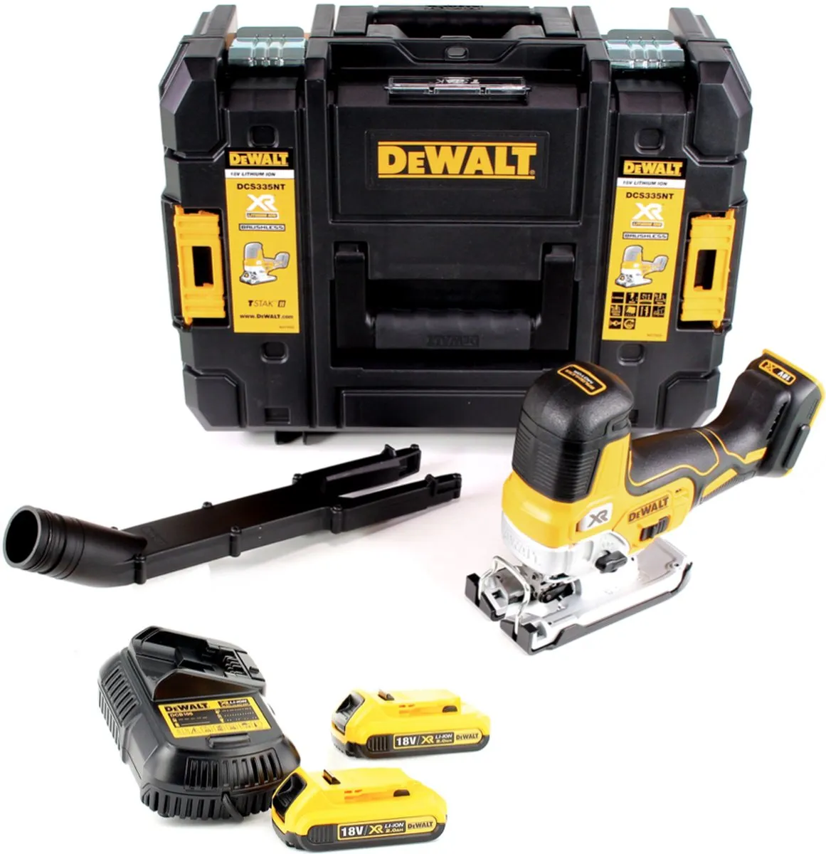 DeWalt DCS335 D2 Accudecoupeerzaag 18V - 2x 2.0Ah Accu + Snellader - afbeelding 4 van 6