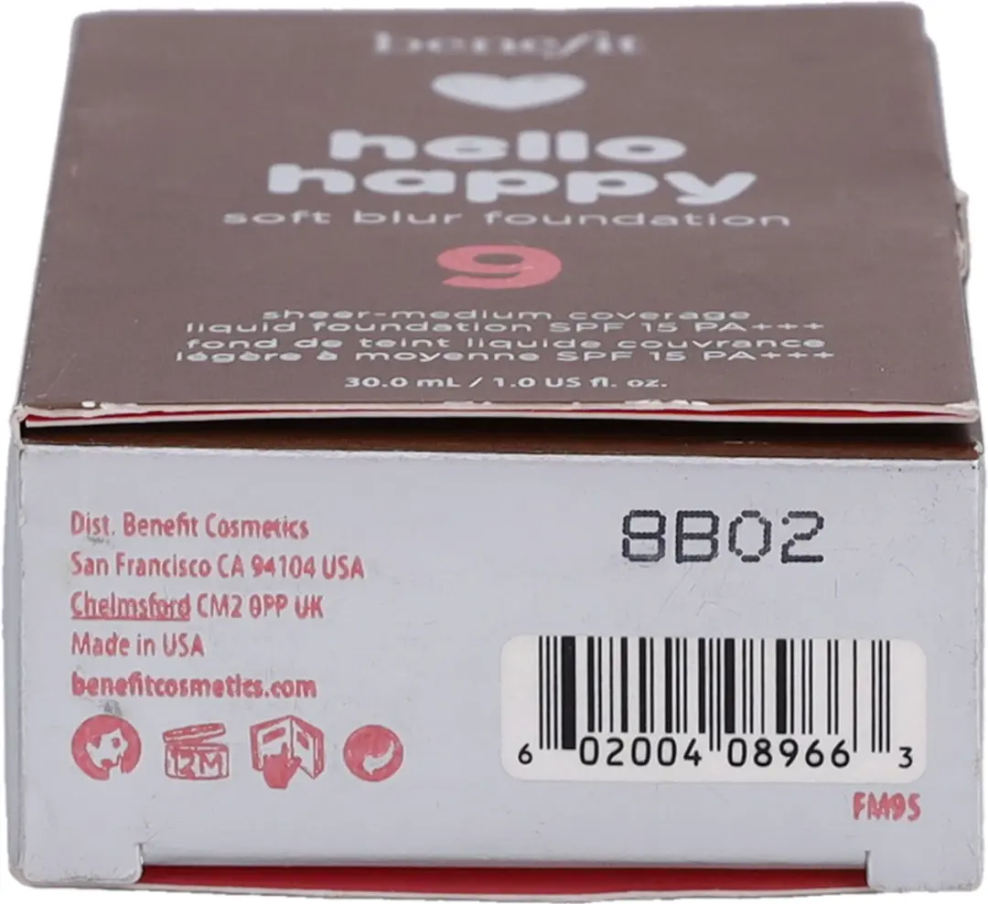 Benefit Hello Happy Soft Blur Foundation 30ml - 09 Deep Neutral - afbeelding 6 van 6