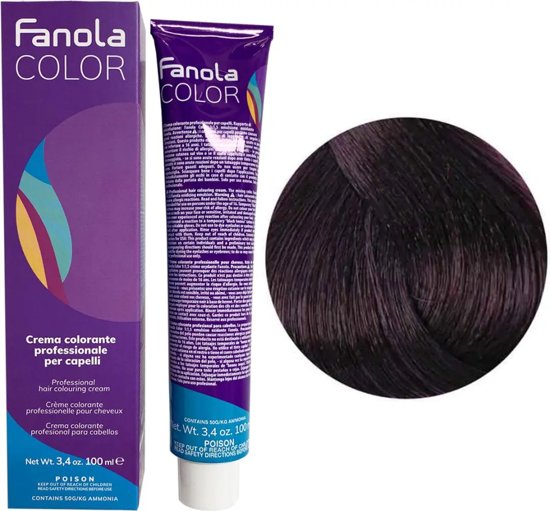 Fanola Professional Haarverf 5.22 Light Chestnut Intense Violet 150ml