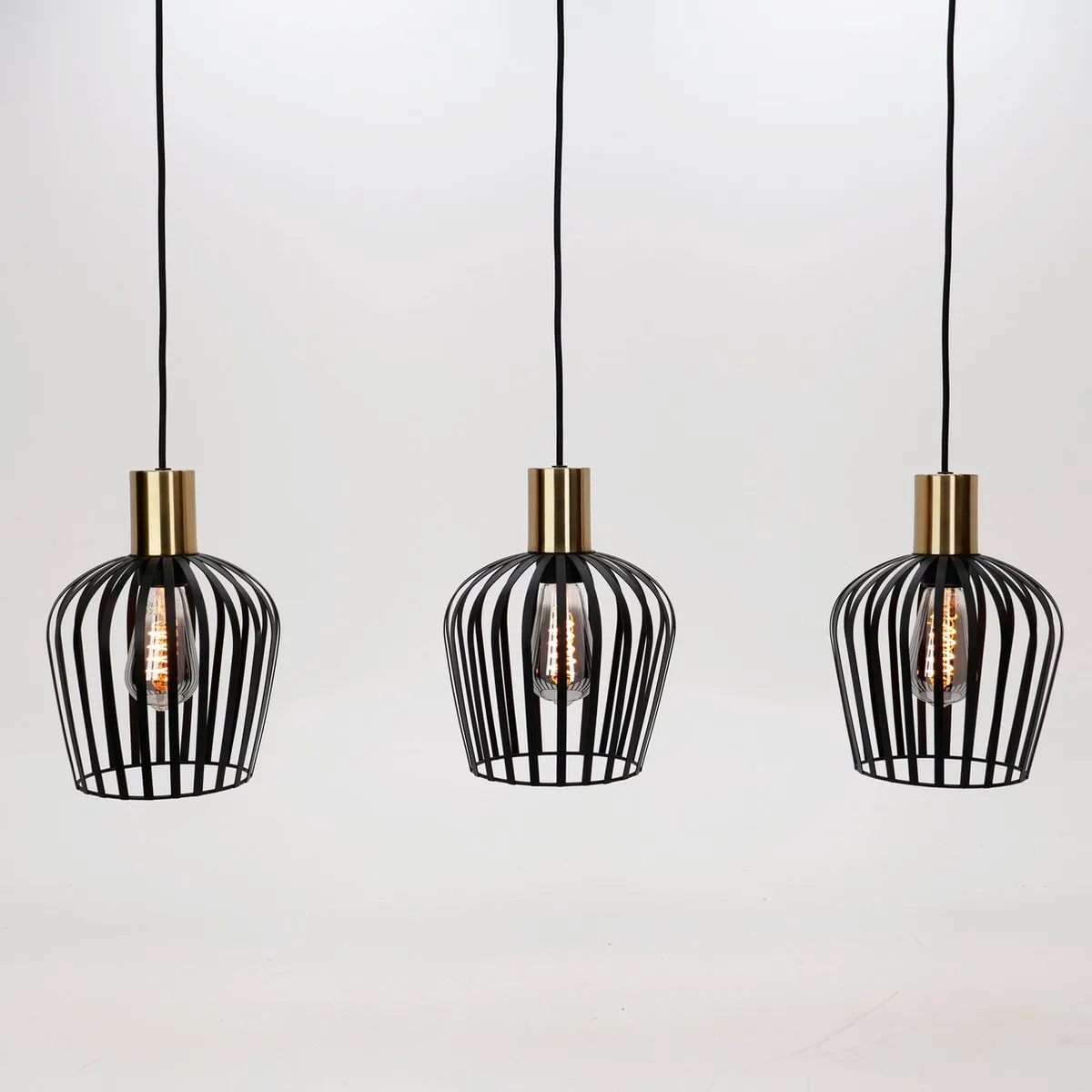 Eglo Empoli Hanglamp E27 90cm - Zwart/Goud