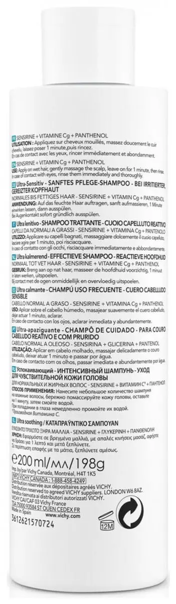 Vichy Dercos Technique Ultra-Kalmerende Shampoo 200ml