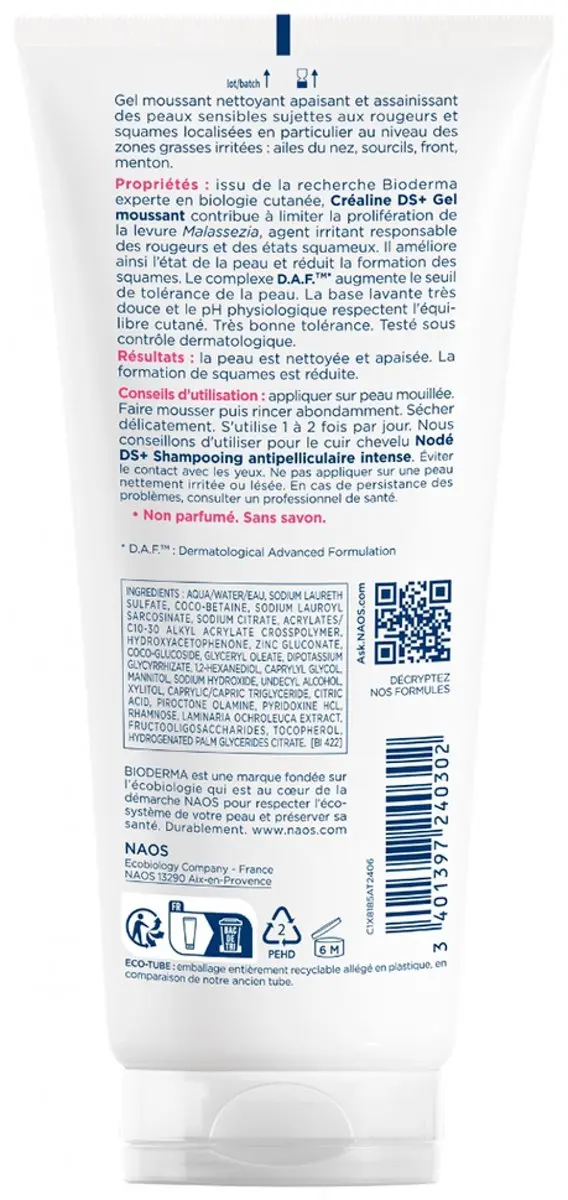 Bioderma Créaline DS+ Verzachtende Reinigingsgel 200ml