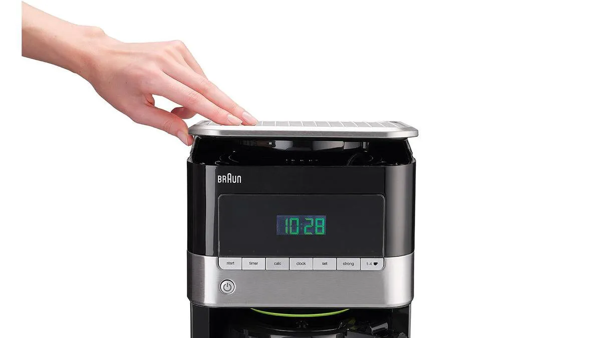 Braun PurAroma 7 KF7120 BK Filterkoffiezetapparaat - 12 Kopjes - 1.7L - Zwart/RVS