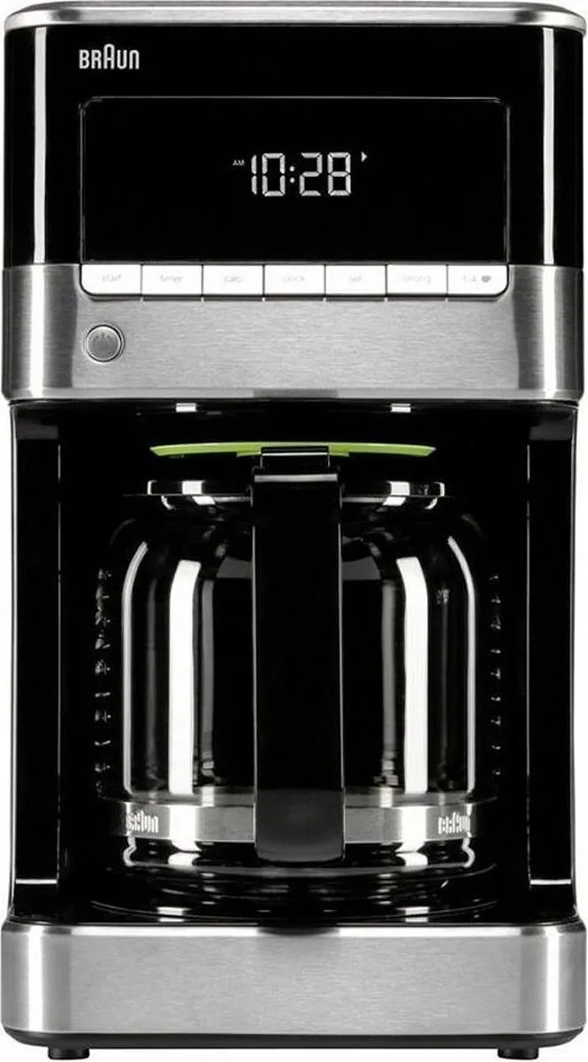 Braun PurAroma 7 KF7120 BK Filterkoffiezetapparaat - 12 Kopjes - 1.7L - Zwart/RVS