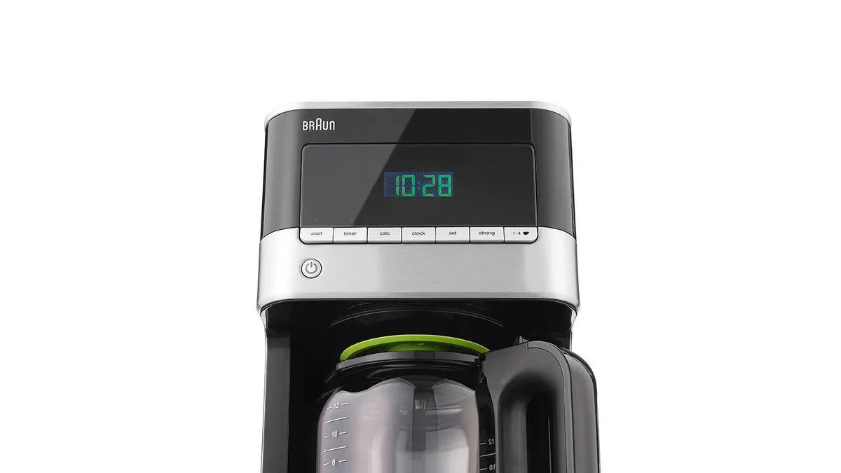Braun PurAroma 7 KF7120 BK Filterkoffiezetapparaat - 12 Kopjes - 1.7L - Zwart/RVS