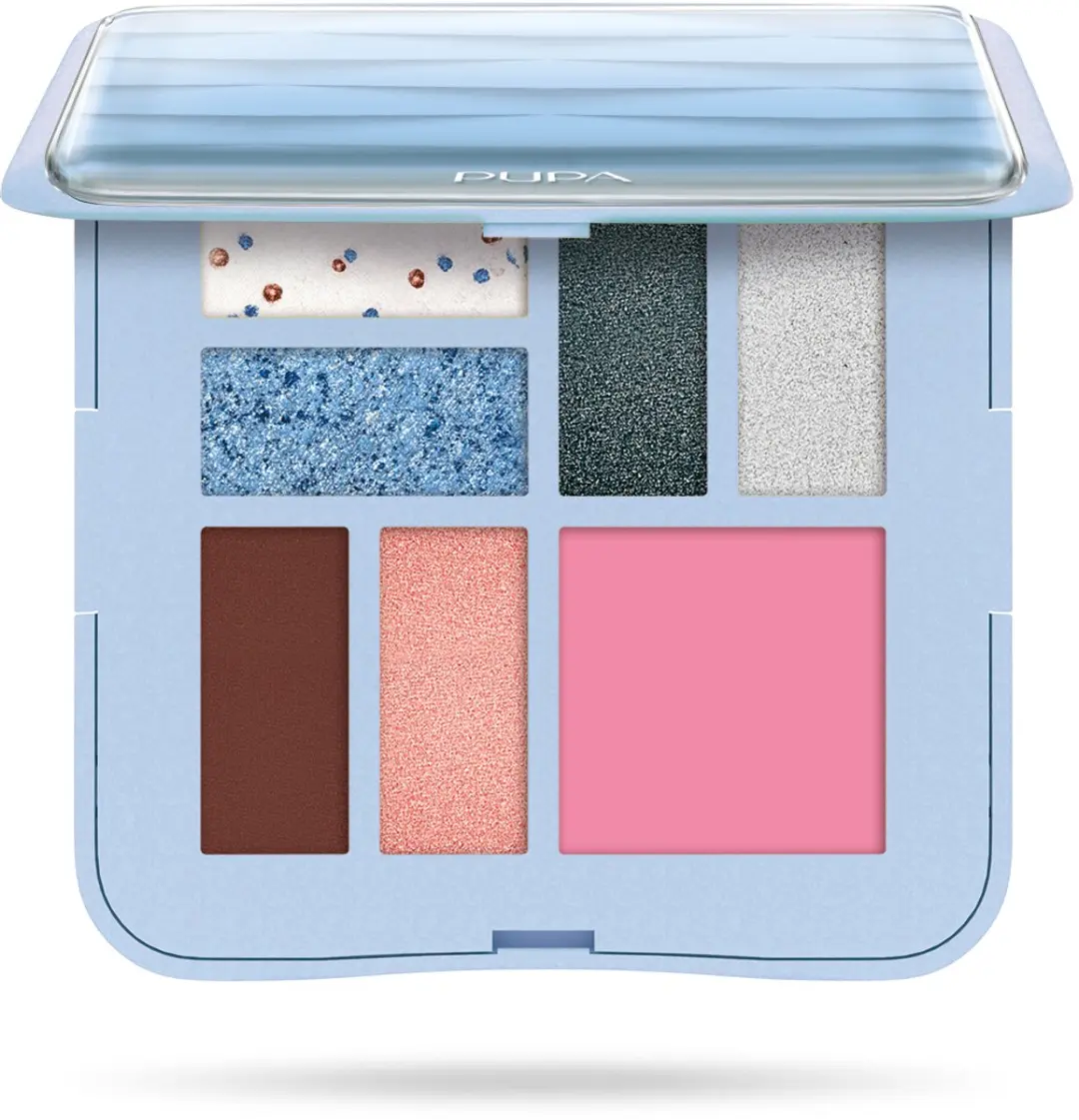 Pupa Milano Eyeshadow Palette Light Blue Waves - 7 Delig