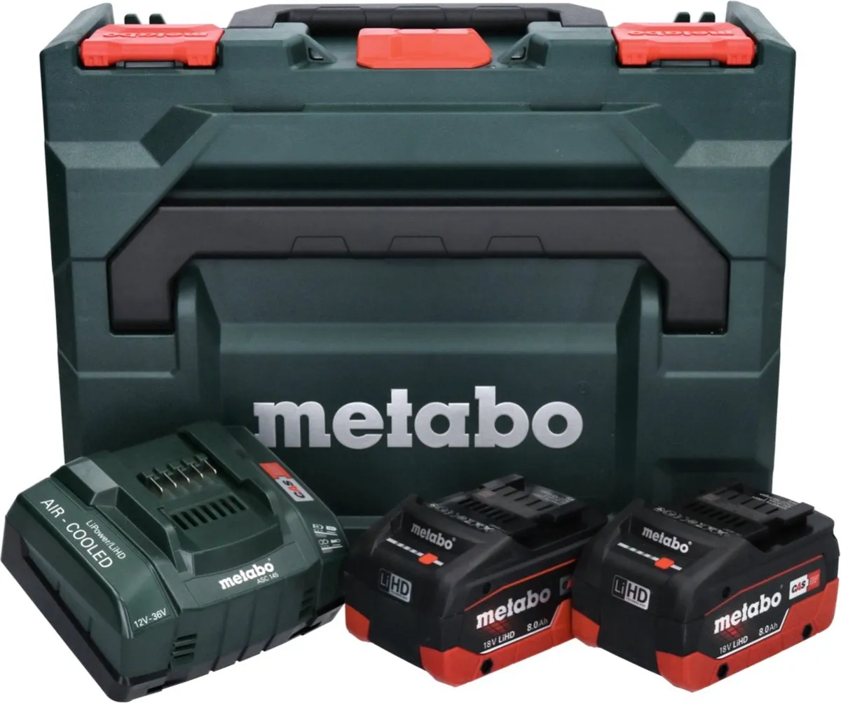 Metabo 685131000 Starterset 18V - 2x 8,0Ah Accu + Lader