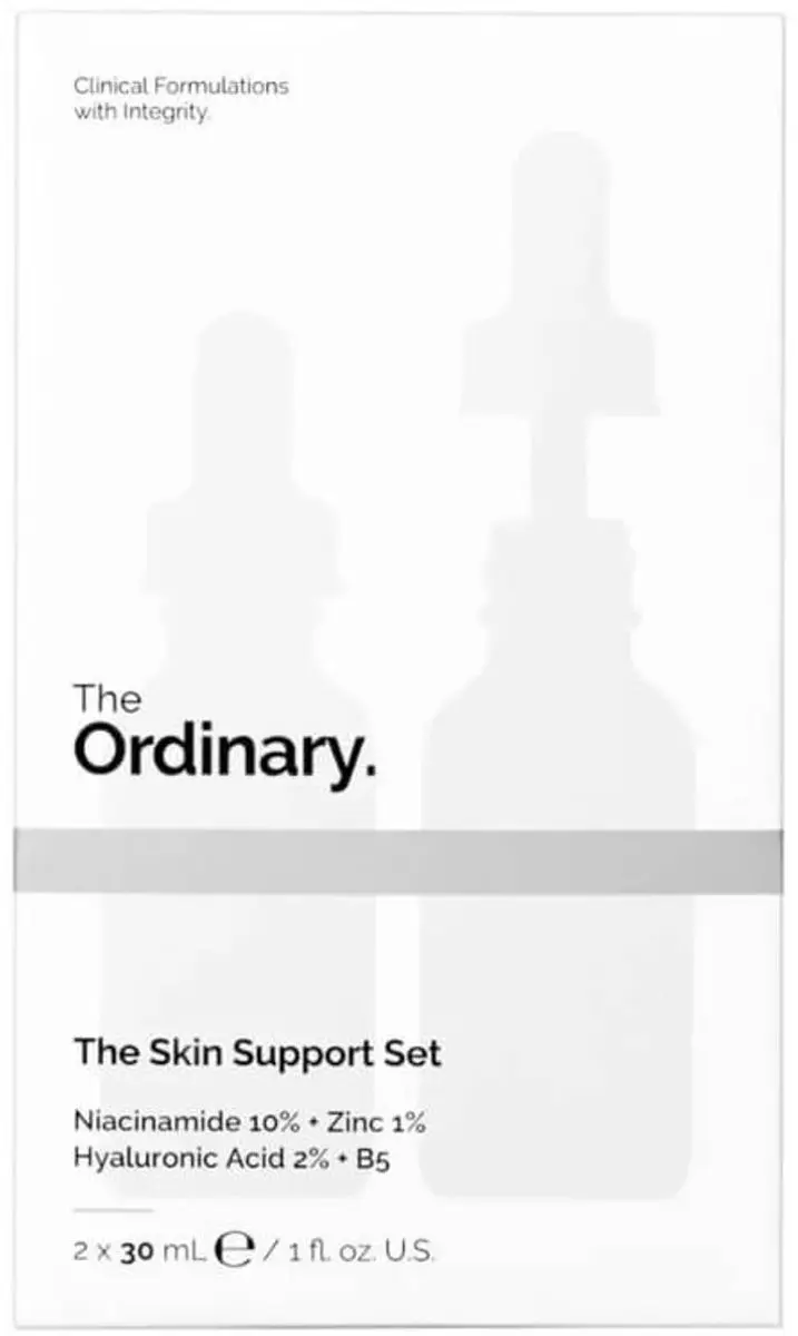 The Ordinary Skin Support Set - Niacinamide 10% + Zinc 1% & Hyaluronic Acid 2% + B5