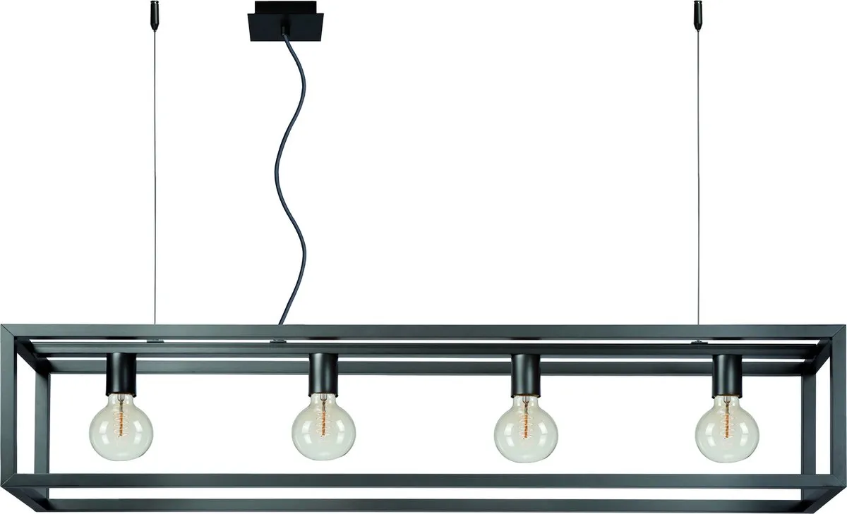 Lucide Oris Hanglamp 4xE27 Grijs ijzer
