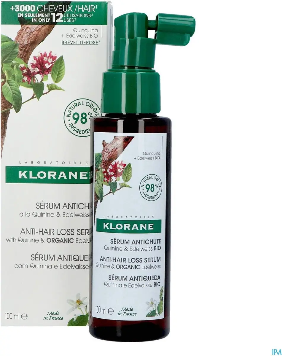 Klorane Quinine & Edelweiss Bio Haarverlies Serum 100ml - afbeelding 5 van 6