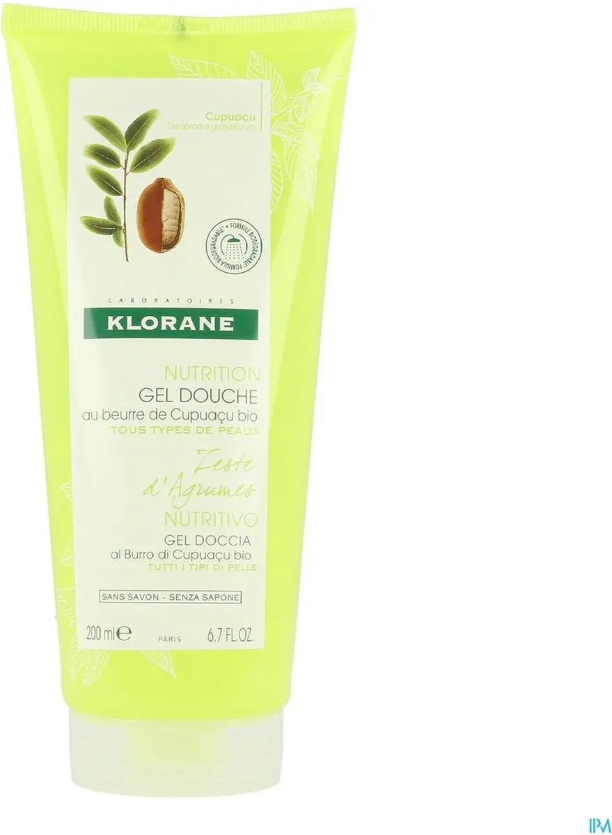 Klorane Nourishing Shower Gel Citroenkorst 200ml