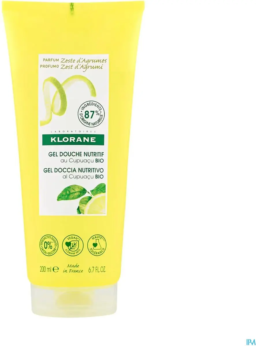 Klorane Nourishing Shower Gel Citroenkorst 200ml