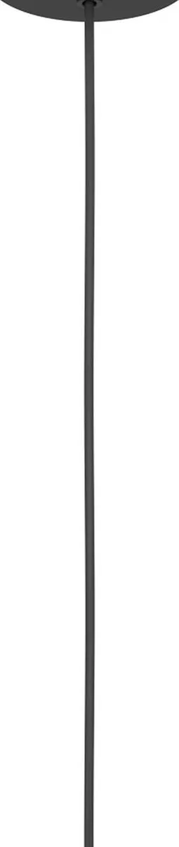 Eglo Floresta Hanglamp E27 - 3 Lichthoorns - Ø19,5cm - Zwart