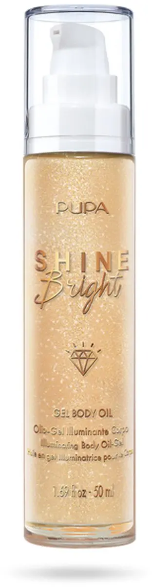 Pupa Milano Shine Bright Gel Body Oil 001 Gold Diamond - 50ml