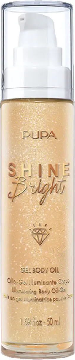 Pupa Milano Shine Bright Gel Body Oil 001 Gold Diamond