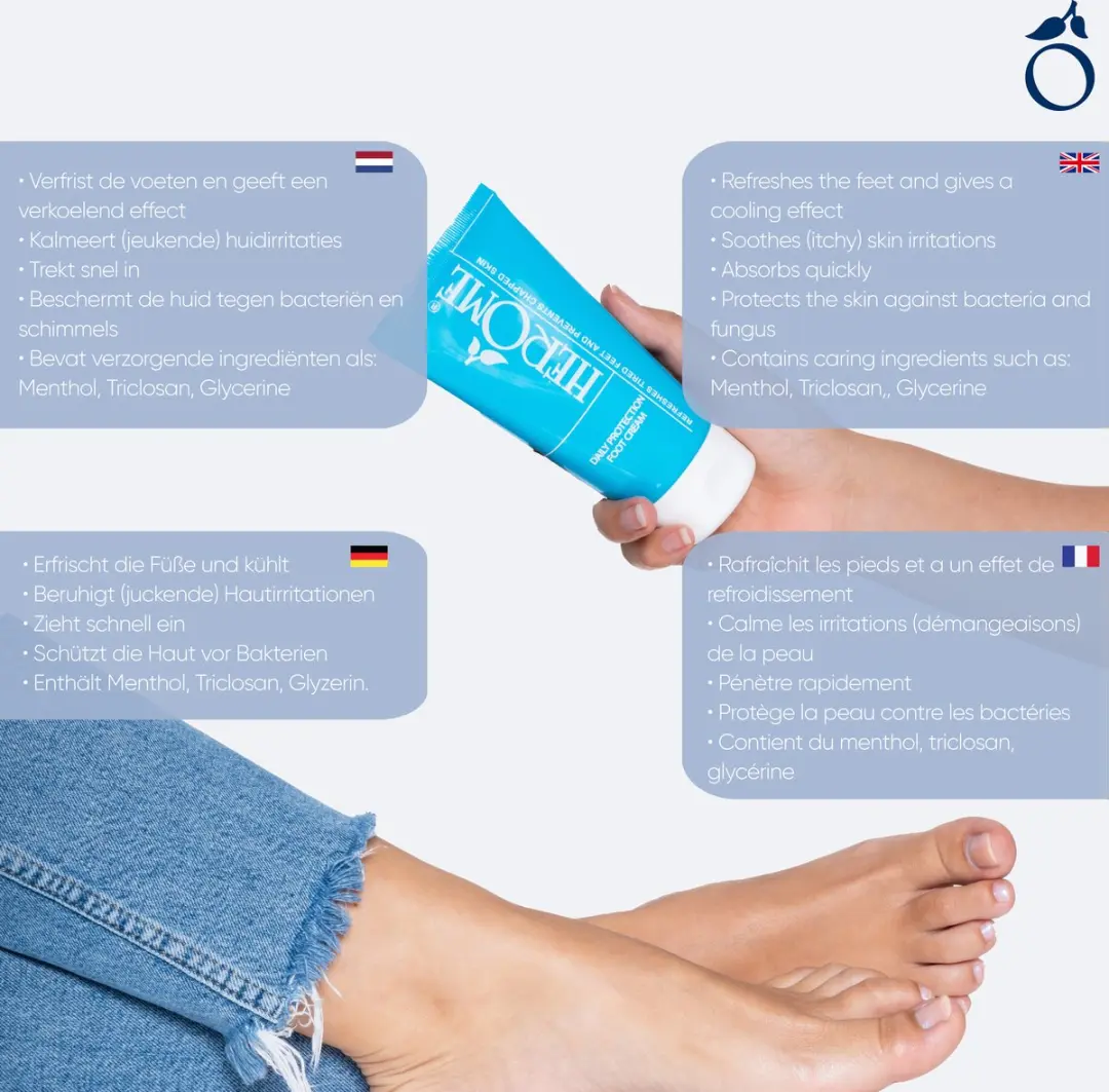 Herome Smooth Feet Set - Voetencrème 150ml + Pedicurevijl + Voetenbadtabs - 3 Stuks