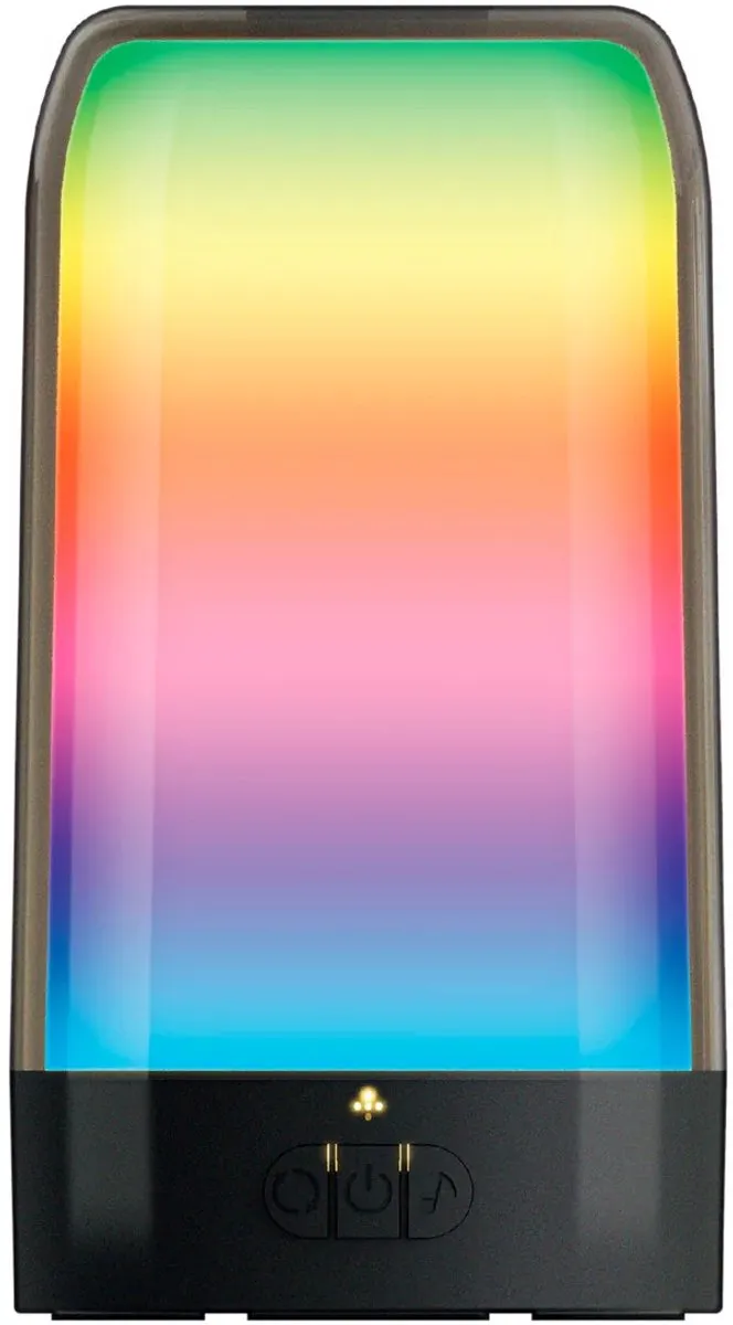 Calex Oplaadbare USB-C RGB Tafellamp - Zwart