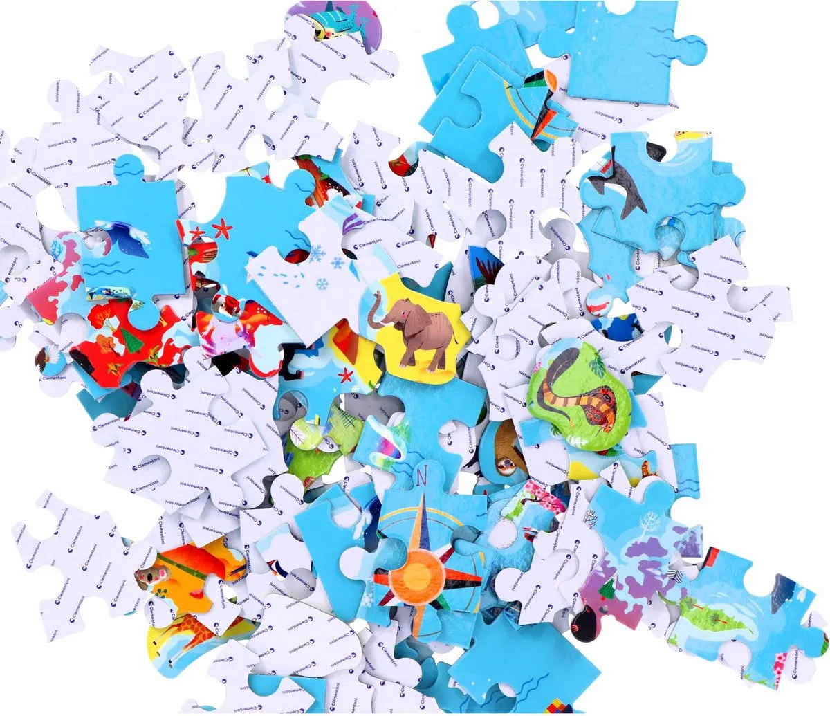 Clementoni Ontdek de Wereld Puzzel 56040 - Multicolor