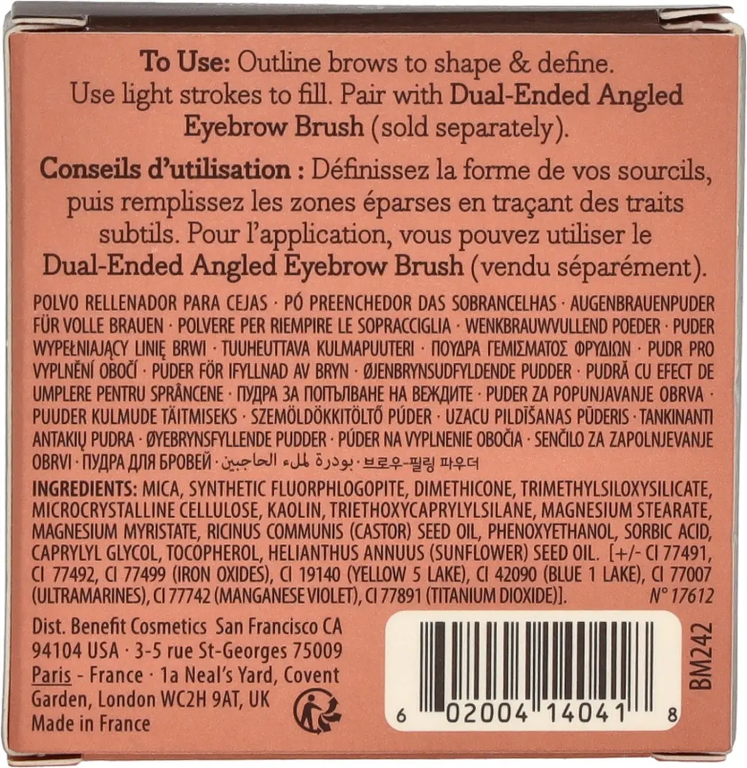 Benefit Goof Proof Brow Powder 1,9g - #6 Cool Soft Black