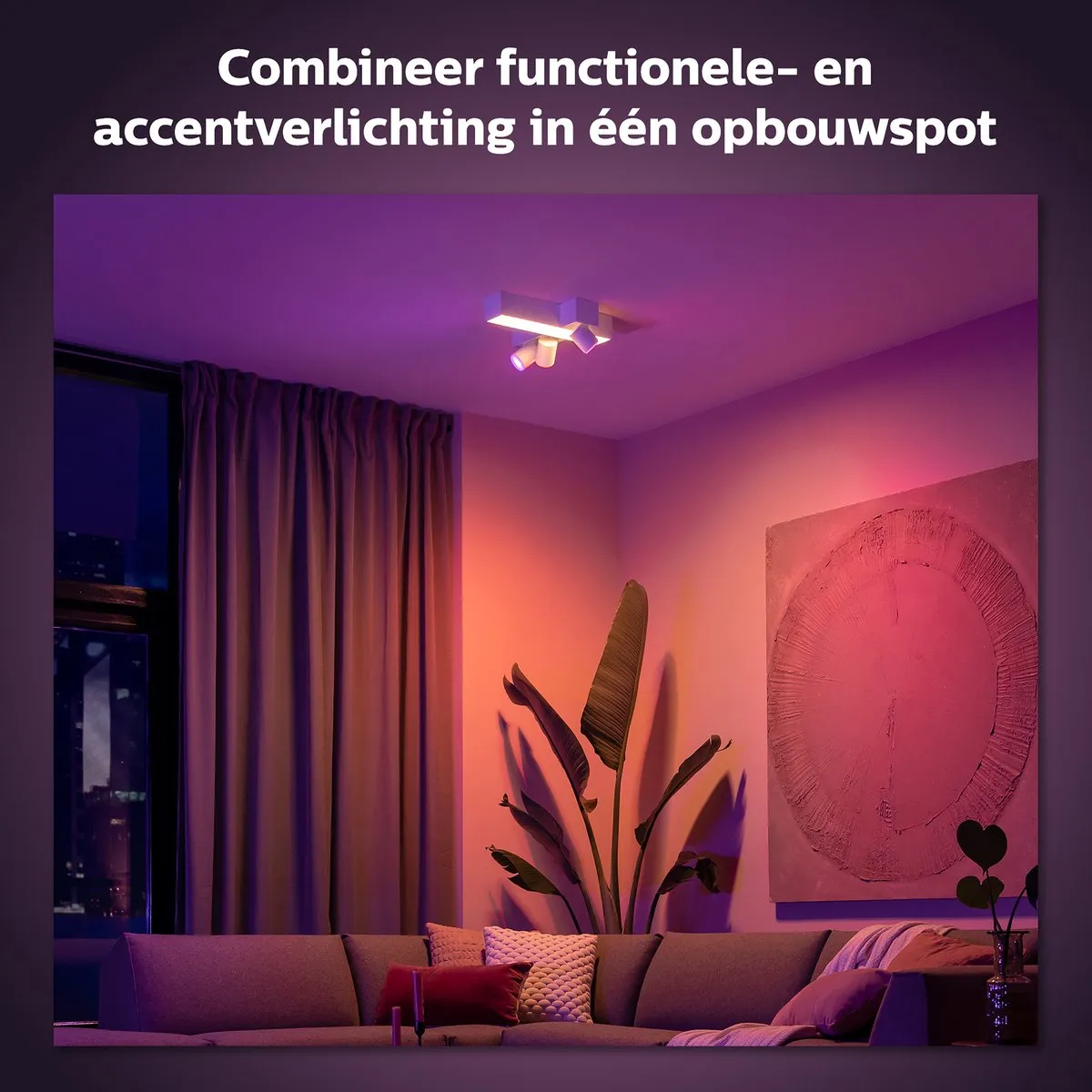Philips Hue Centris Opbouwspot 3-spots - RGBW - Wit