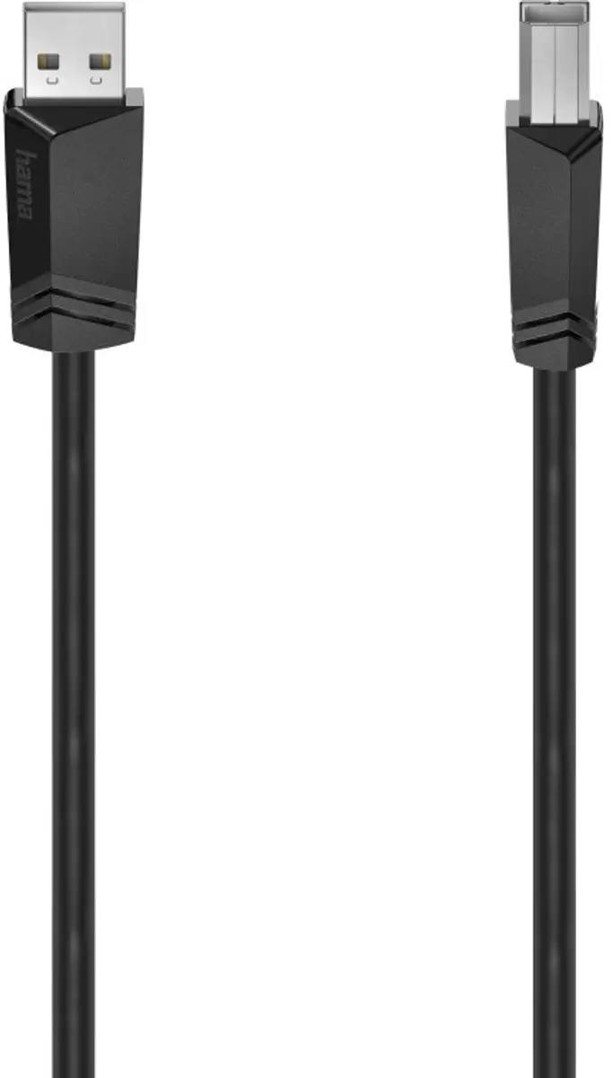 Hama USB 2.0 Kabel 3m - Zwart