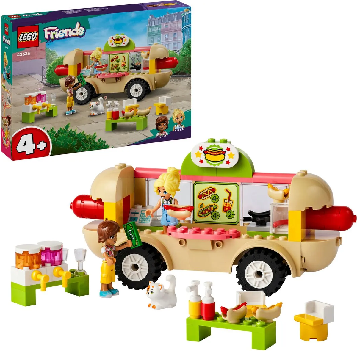 LEGO Friends Hotdogfoodtruck 42633 - 2 Minifiguren