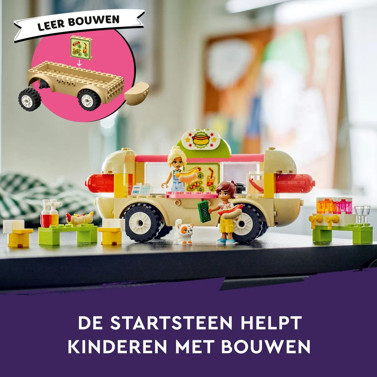 LEGO Friends Hotdogfoodtruck 42633 - 2 Minifiguren
