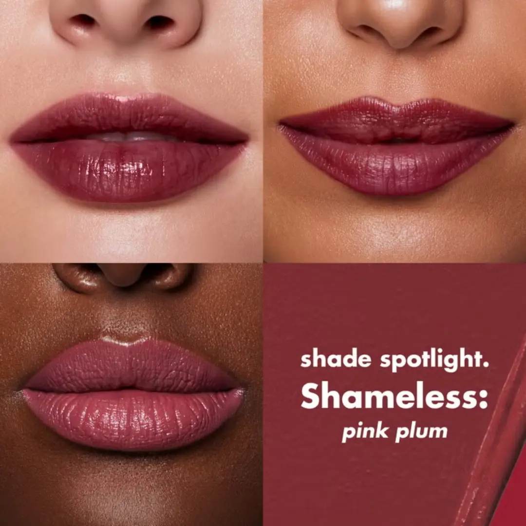 ELF Cosmetics O Face Satin Lipstick Shameless - Pink Plum 3,8g