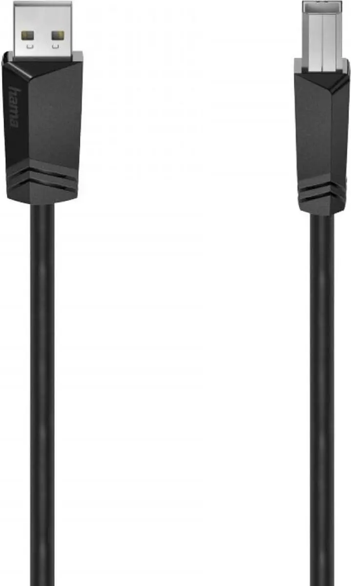 Hama USB 2.0 Kabel 1,5m - Zwart