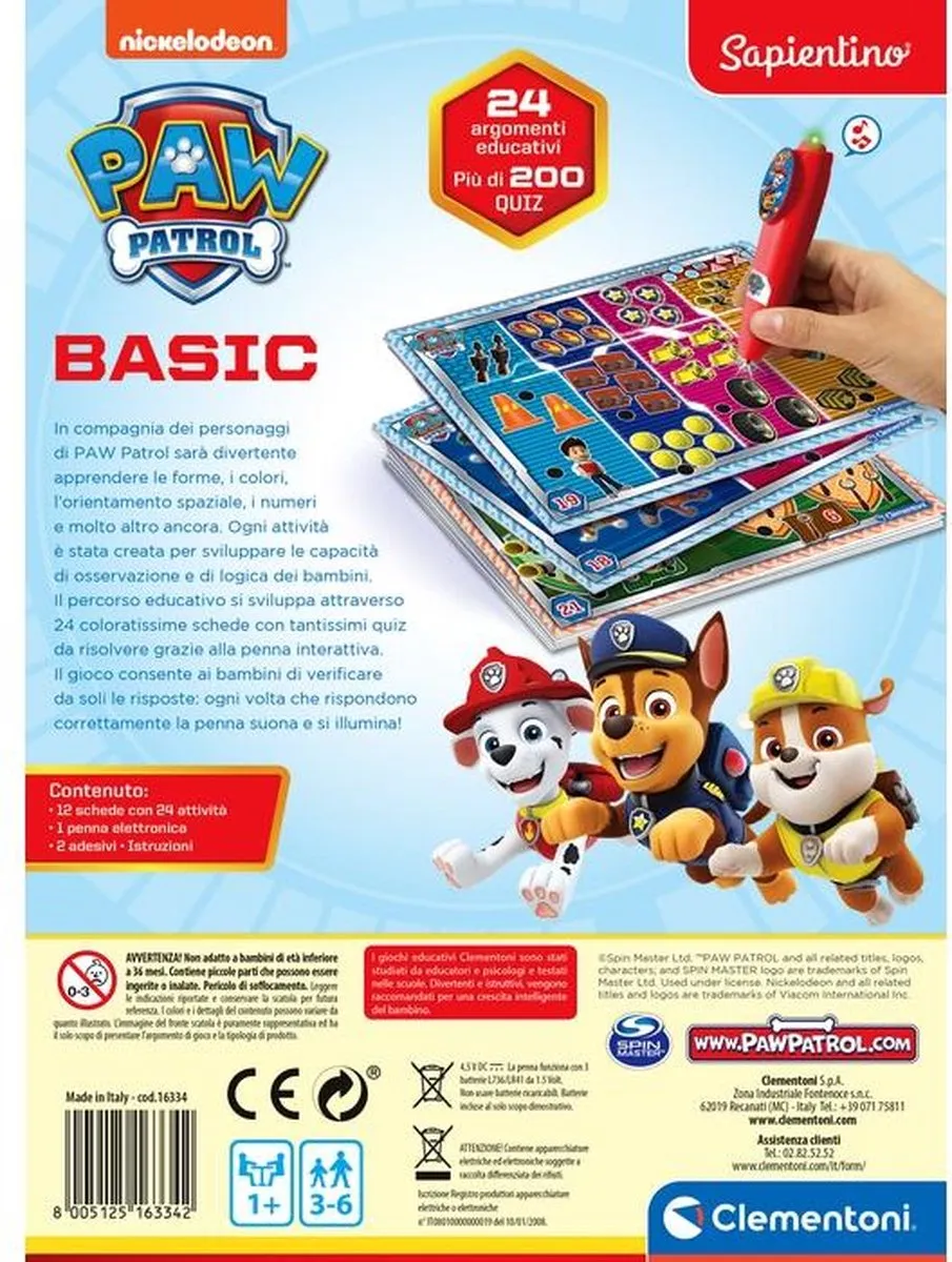Clementoni Paw Patrol Interactieve Pen - 200+ Quizzen - Multicolor - afbeelding 6 van 6