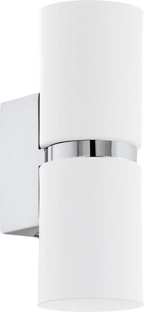 Eglo Passa Wandlamp 2 Lichtpunten - Chroom/Wit
