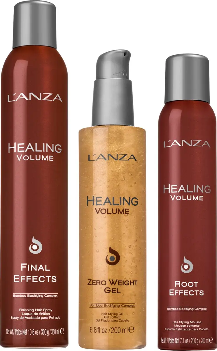 L'anza Healing Volume Zero Weight Gel Trio