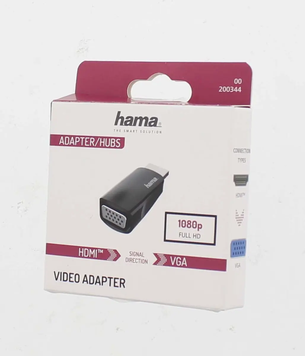 Hama HDMI naar VGA Adapter 00200344 - Full HD 1080p - Zwart