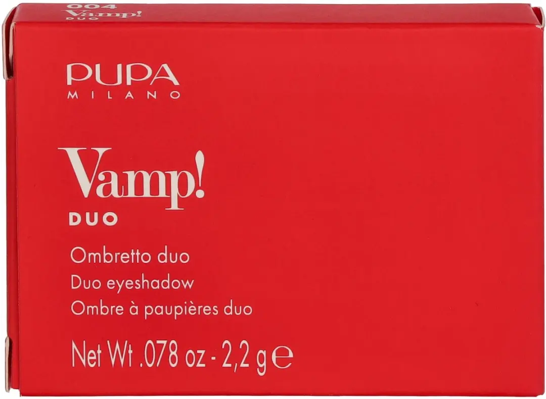 Pupa Milano Vamp! Compact Duo Oogschaduw 004 Bronze Amber - 2x2.2g
