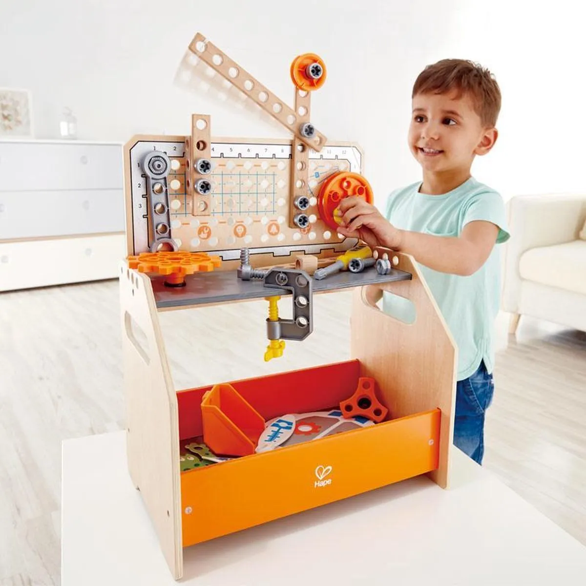 Hape Wetenschappelijke Ontdekkingswerkbank E3028 - 58-delig - Multicolor - afbeelding 6 van 6