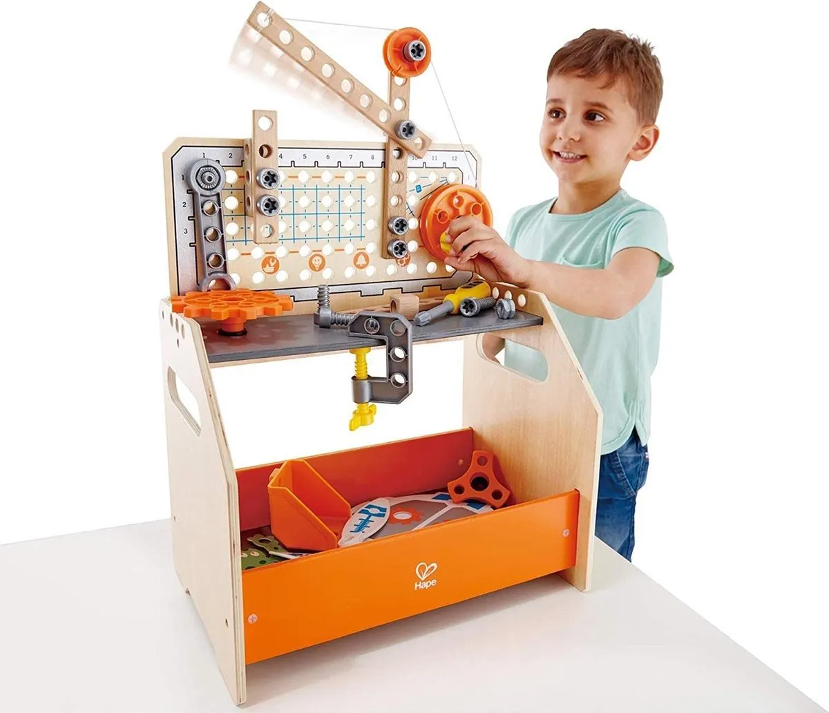 Hape Wetenschappelijke Ontdekkingswerkbank E3028 - 58-delig - Multicolor